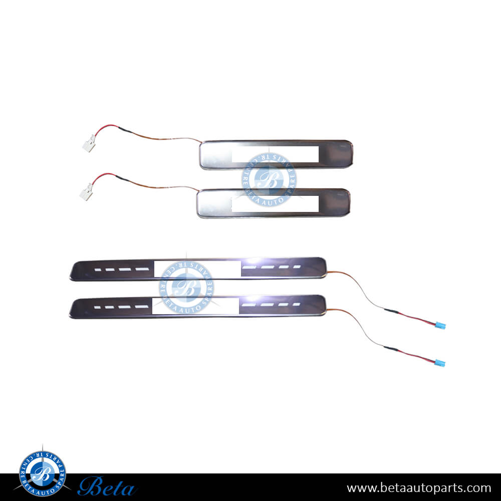 Door Sill Led Brabus - Silver for Mercedes G-Class 2018-Up models, Part Number 4636801106 / 4636801206 Door Sill Led Brabus - Silver for Mercedes G-Class 2018-Up models, Part Number 4636801106 / 4636801206